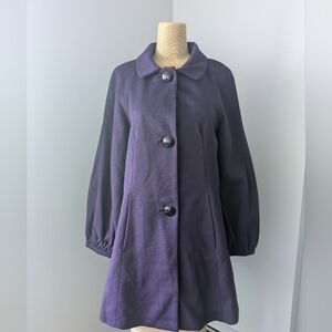 Banana Republic Deep Purple Pea Coat